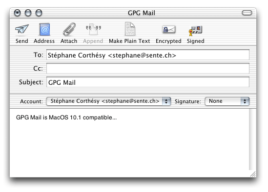 GPGMail pour MacOS X
